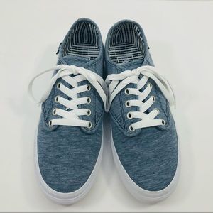 Vans Denim Authentic Skate Shoe Size 7.5 Women's